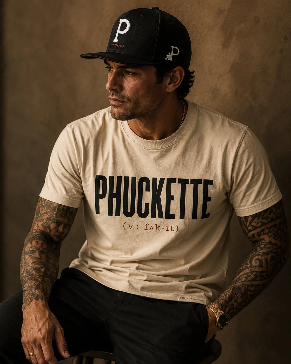 Man wearing the P-Cap